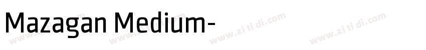 Mazagan Medium字体转换